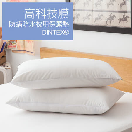 LAMINA 高科技膜防蹣防水枕用保潔墊-2入(白)